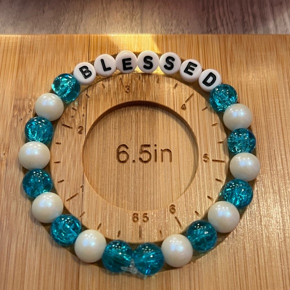 Blessed bracelet set🩵🤍 - Picture 2 of 3